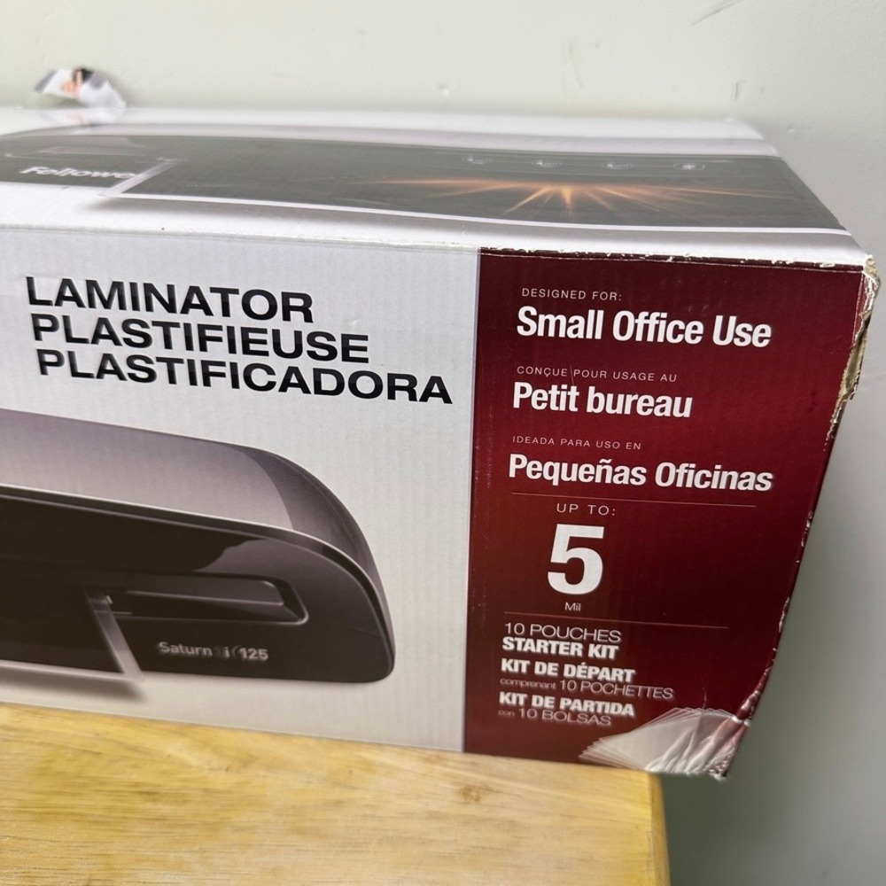 Fellowes Saturn3i 125 Laminator Thermal Home Small Office Jam Free InstaHeat - Picture 15 of 16